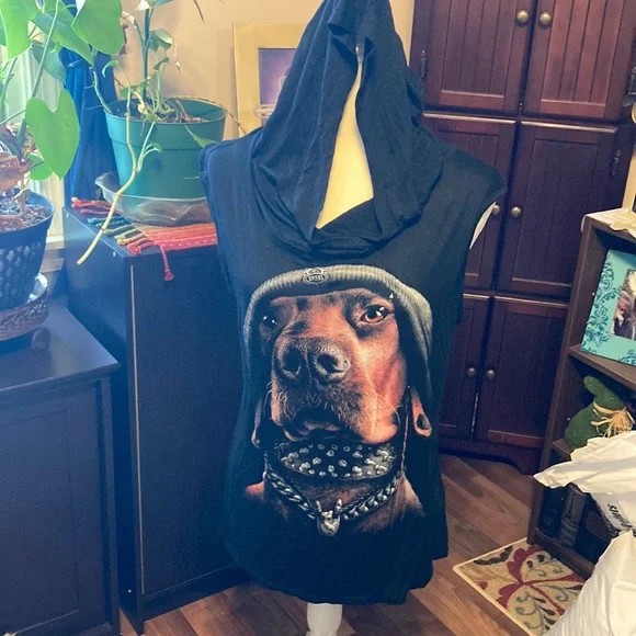 Spiral bad dog graphic hooded tank size XL - Picture 1 of 11